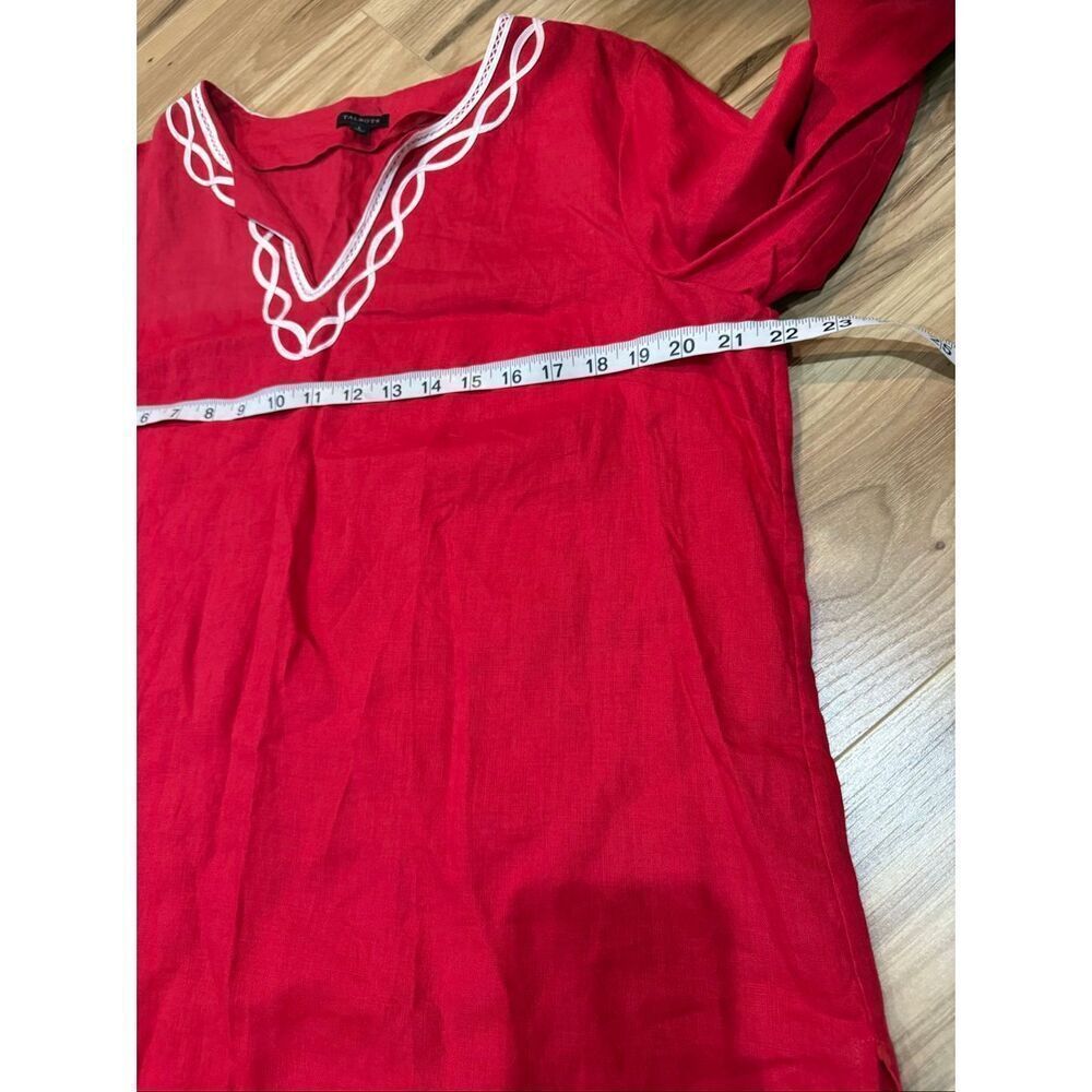 Talbots Women's top blouse Shirt 100% linen size large - Picture 5 of 6